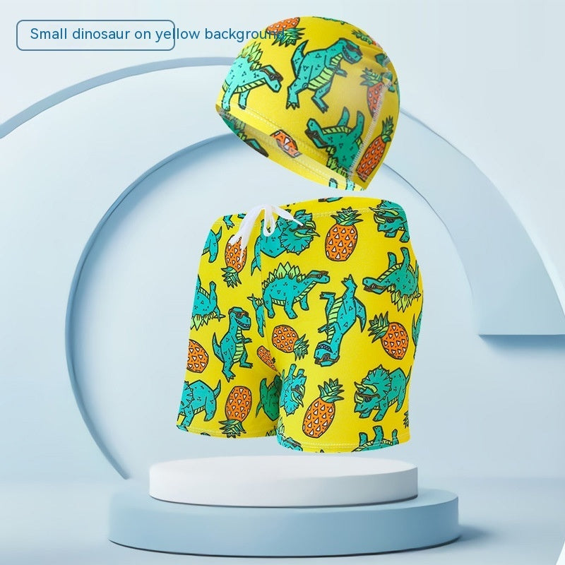 Children's swimsuit with swim cap, ideal for beach holidays
