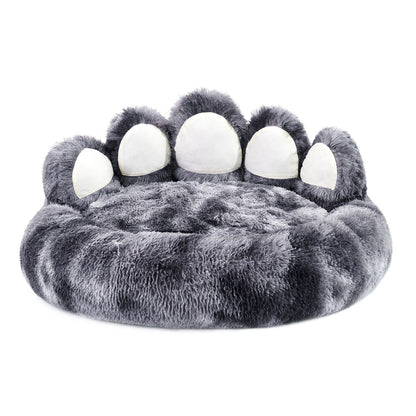 Cama ligera para mascotas con forma de pata de oso
