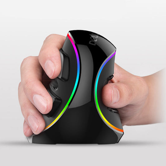 Ratón ergonómico vertical con cable RGB