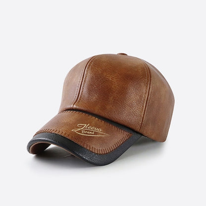 Gorra de béisbol de cuero PU
