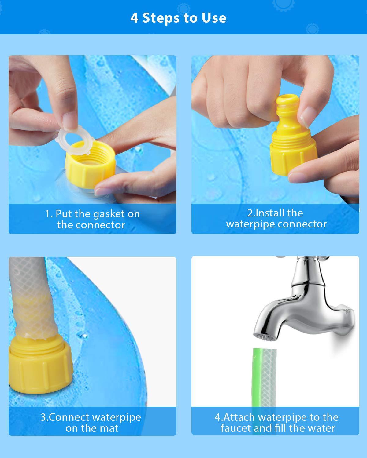 Inflatable water mat