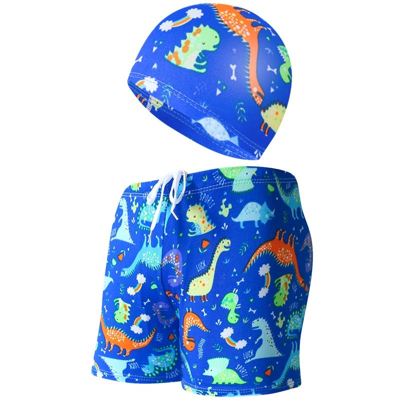 Children's swimsuit with swim cap, ideal for beach holidays