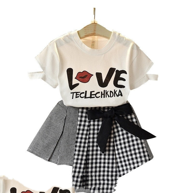 Conjuntos de verano de camiseta y falda para bebés y niñas