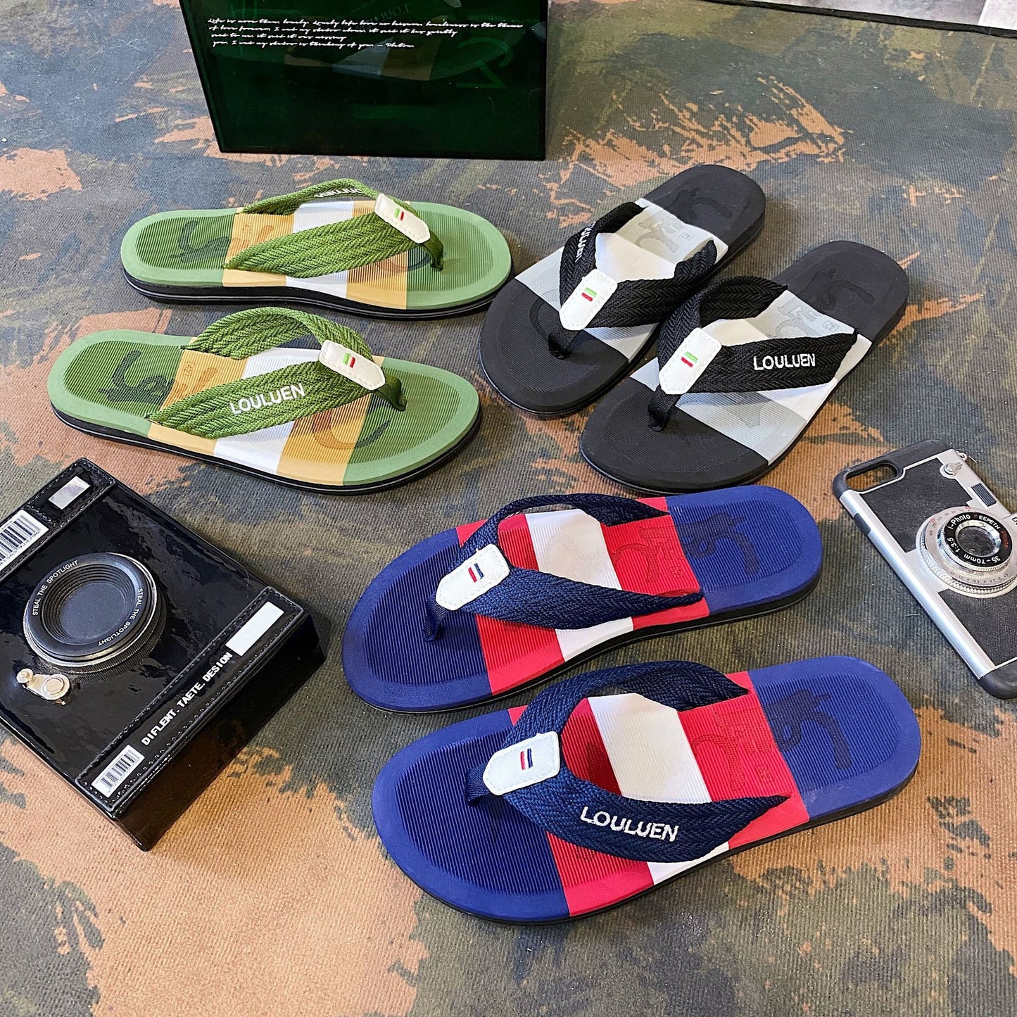 Men's EVA flip flops, casual fashion for home and beach