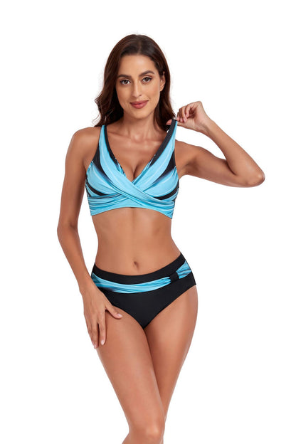 Women's Halter Neck Split Beach Swimsuit