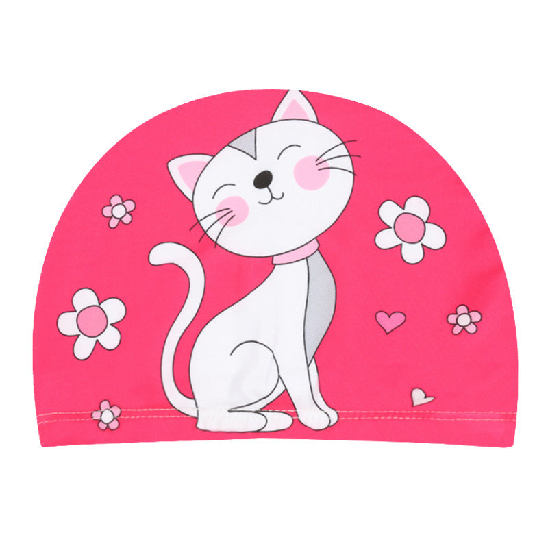 Children's swimming cap with cartoon prints