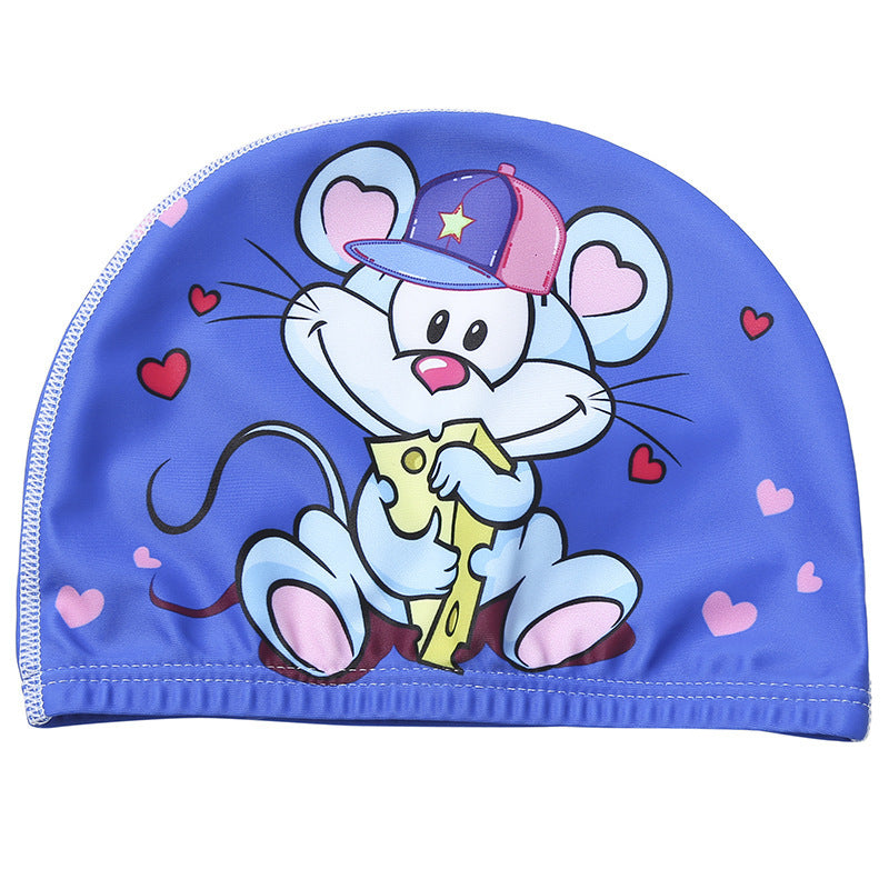 Children's swimming cap with cartoon prints