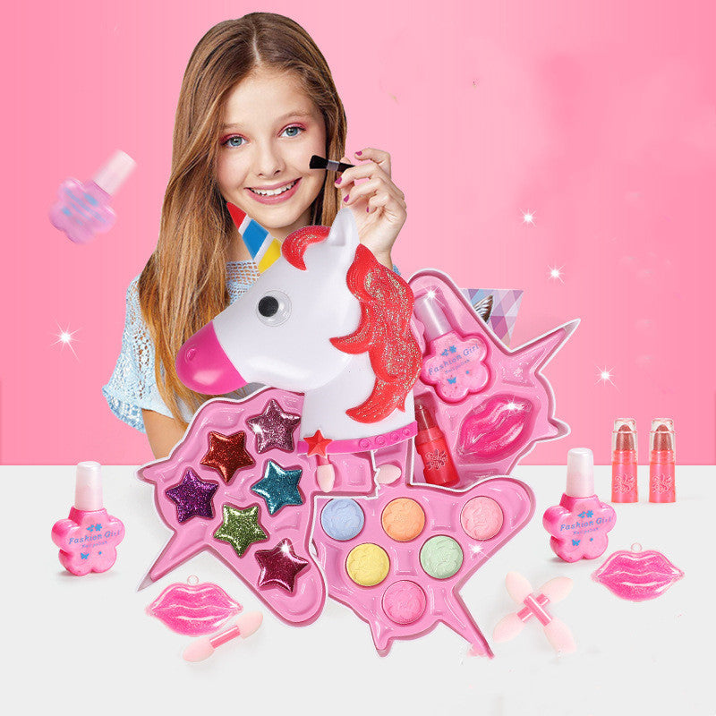 Set de maquillaje de unicornio multicapa para niña