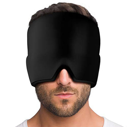 Gel compress for headache relief, cold therapy, migraine and eye mask
