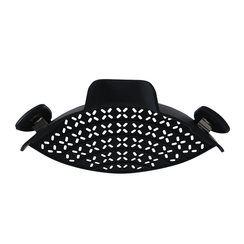 Silicone side drainer for pots
