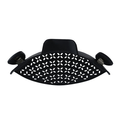 Silicone side drainer for pots