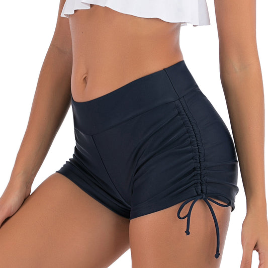 Swimsuit Women's All-match Swimming Trunks Solid Color