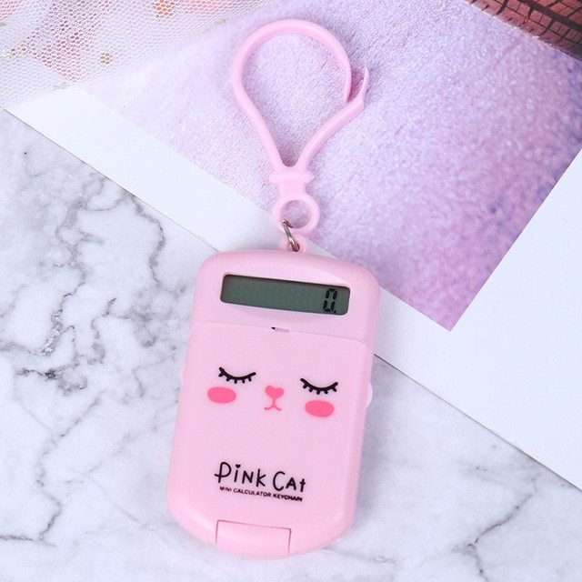 Mini calculadora en forma de galleta.