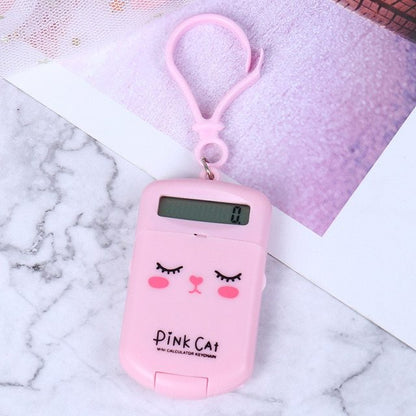 Mini calculadora en forma de galleta.
