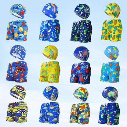 Children's swimsuit with swim cap, ideal for beach holidays