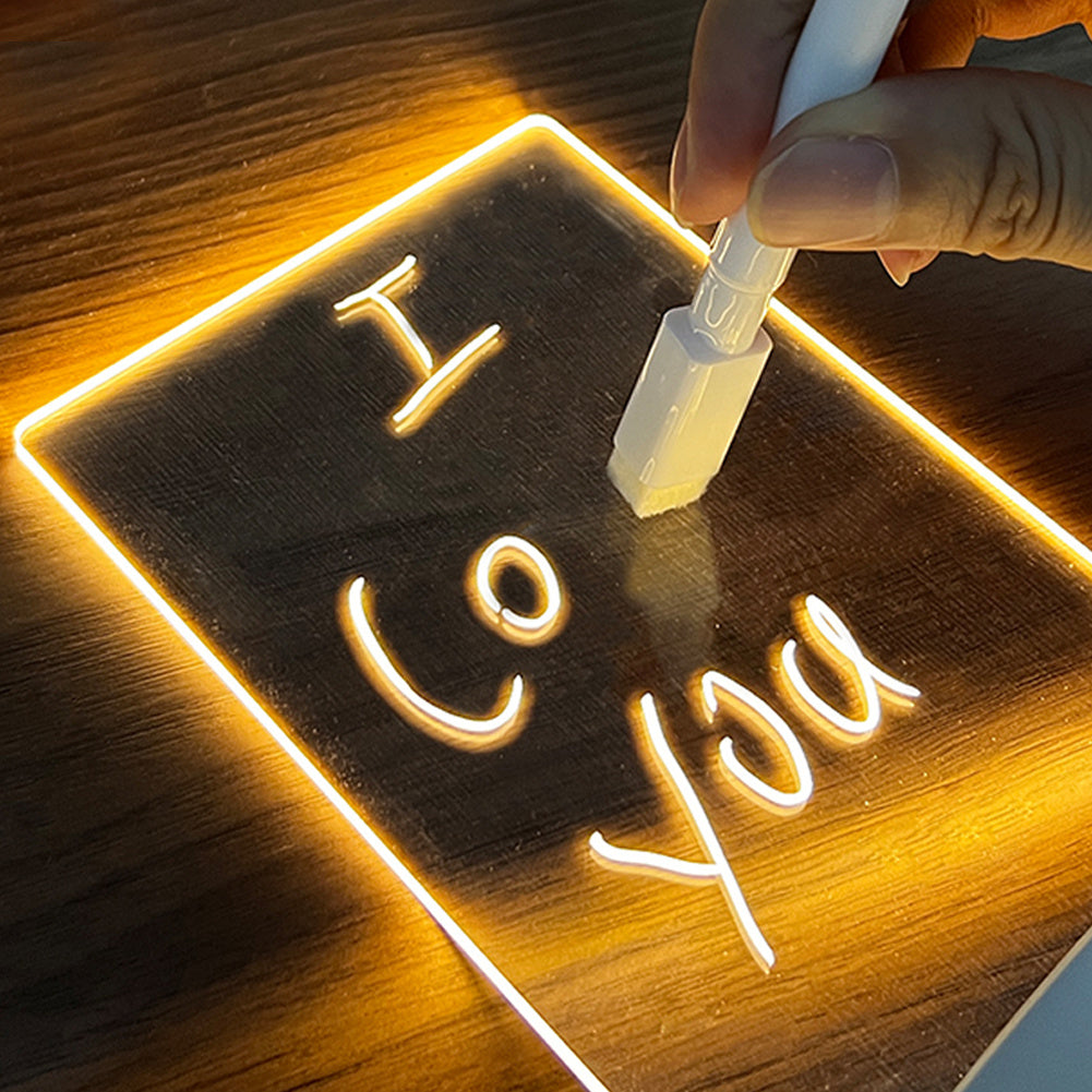 Tablero con lapiz luz nocturna LED USB