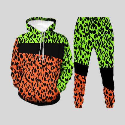 Suéter holgado con estampado digital 3D para hombre