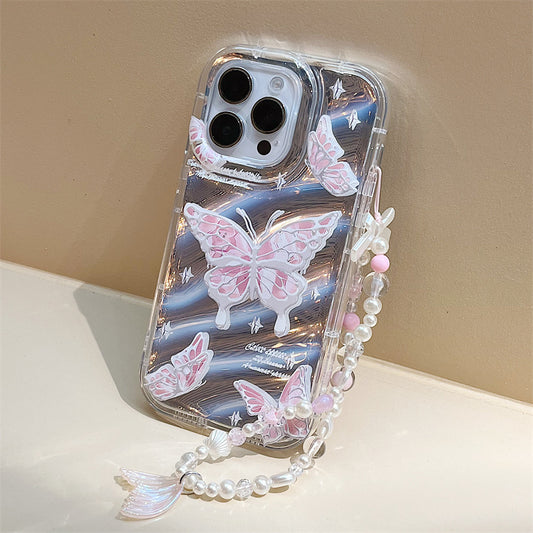 Funda para teléfono con mariposa pintada