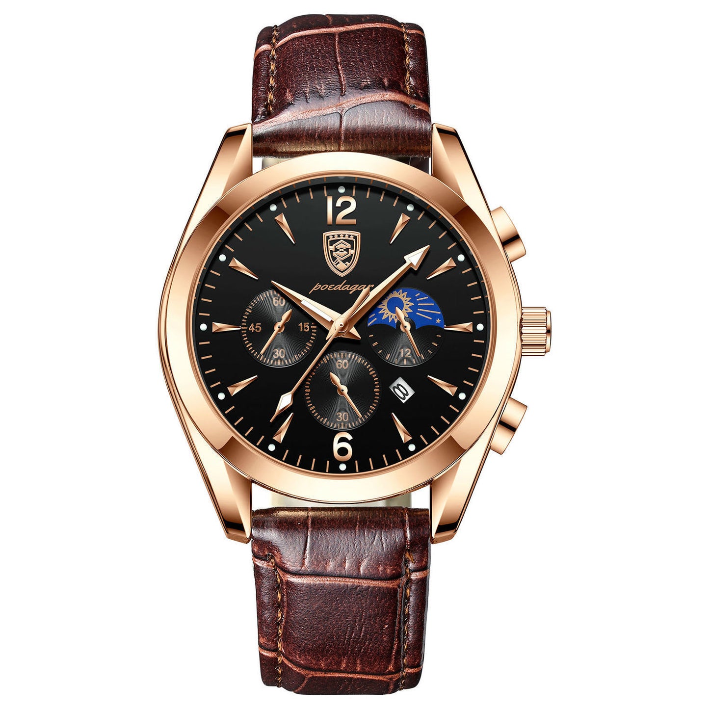 Men's waterproof luminous watch