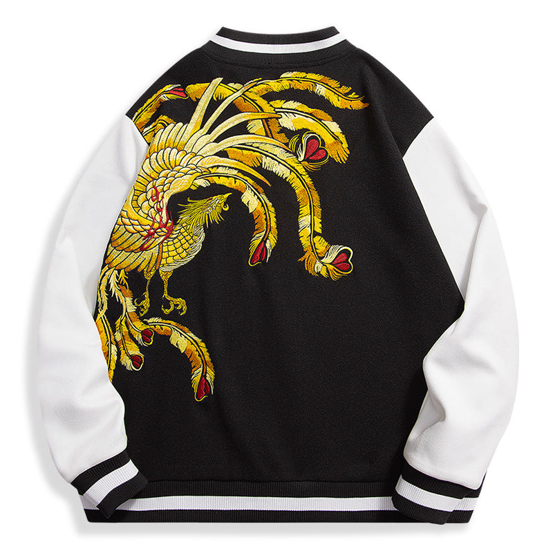 Loose vintage jacket with embroidery