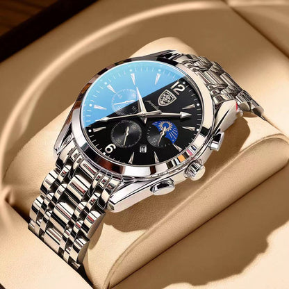 Men's waterproof luminous watch