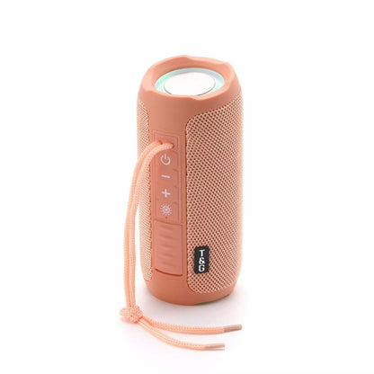 Altavoz Bluetooth portátil LED impermeable con tarjeta