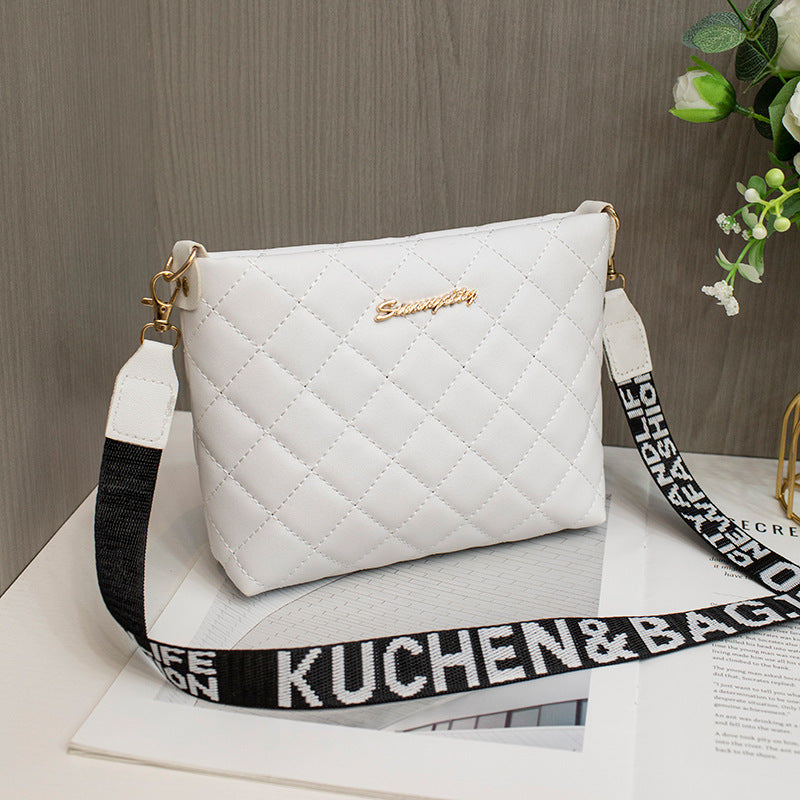Bolso bandolero pequeño para mujer moderno con bordado y correa removible