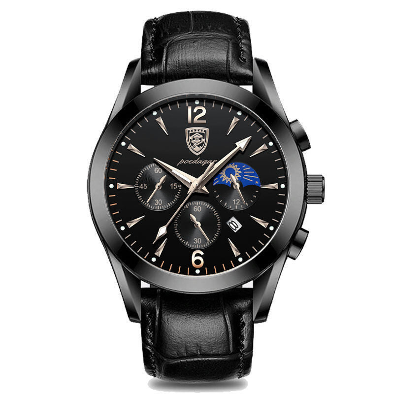 Men's waterproof luminous watch