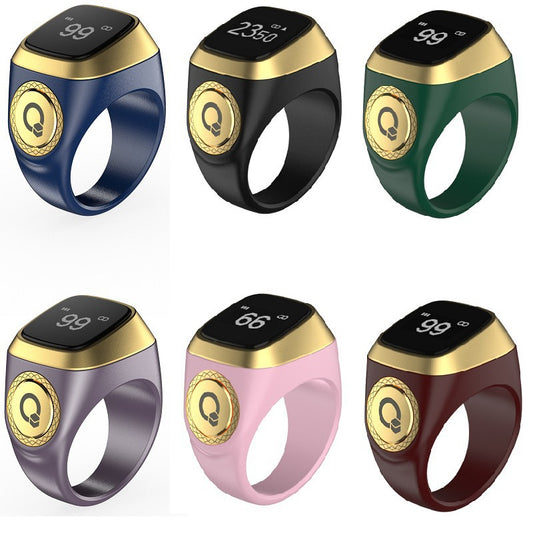 Anillo inteligente con contador de pasos de pantalla digital
