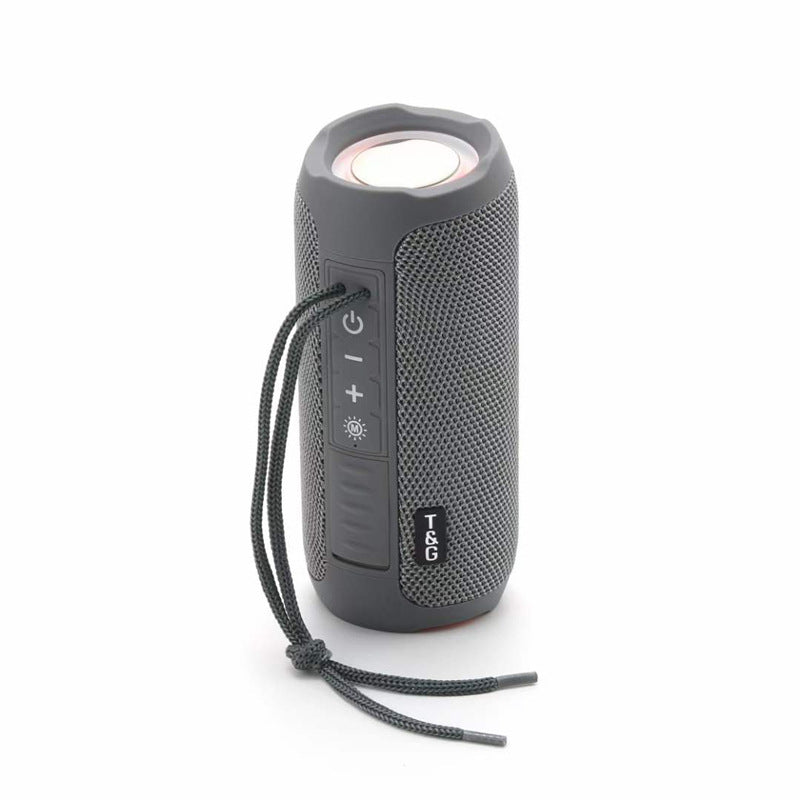 Altavoz Bluetooth portátil LED impermeable con tarjeta