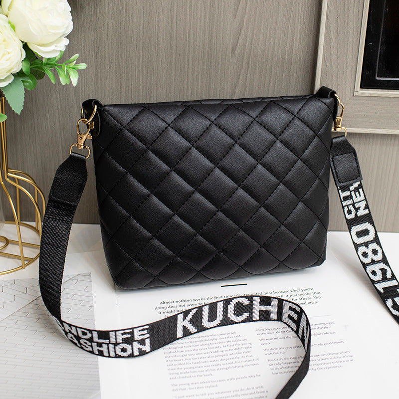 Bolso bandolero pequeño para mujer moderno con bordado y correa removible