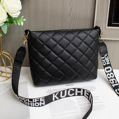 Bolso bandolero pequeño para mujer moderno con bordado y correa removible