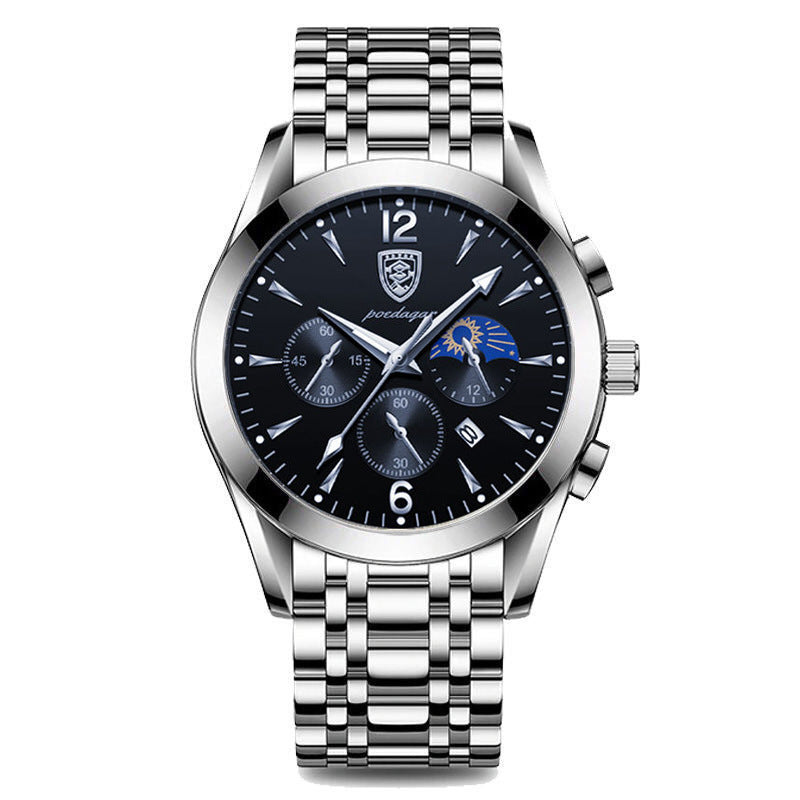 Men's waterproof luminous watch