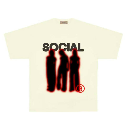 Camiseta de manga corta con estampado gótico de lágrimas de Harajuku