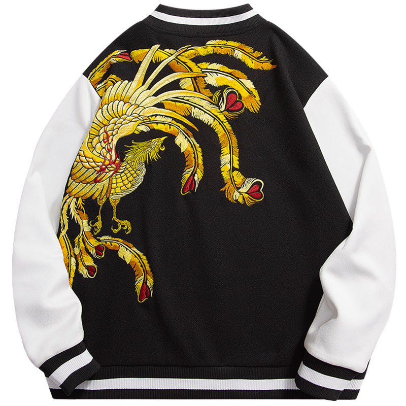 Loose vintage jacket with embroidery