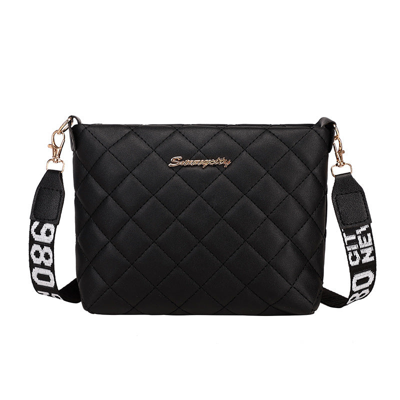 Bolso bandolero pequeño para mujer moderno con bordado y correa removible