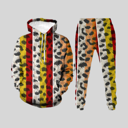 Suéter holgado con estampado digital 3D para hombre