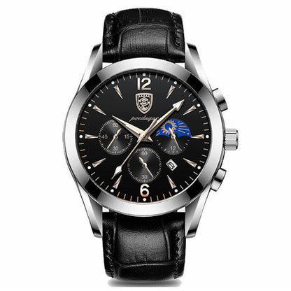 Men's waterproof luminous watch