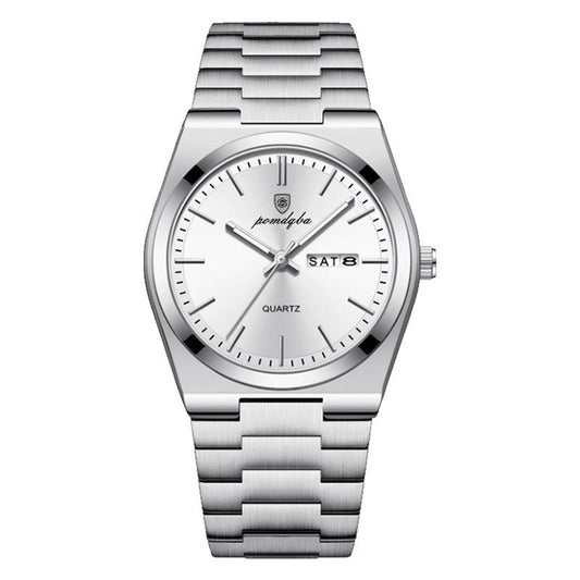 Reloj de cuarzo luminoso ultrafino e impermeable para hombre