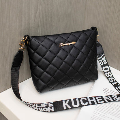 Bolso bandolero pequeño para mujer moderno con bordado y correa removible