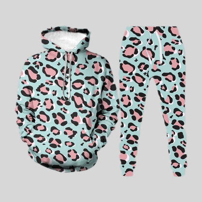 Suéter holgado con estampado digital 3D para hombre
