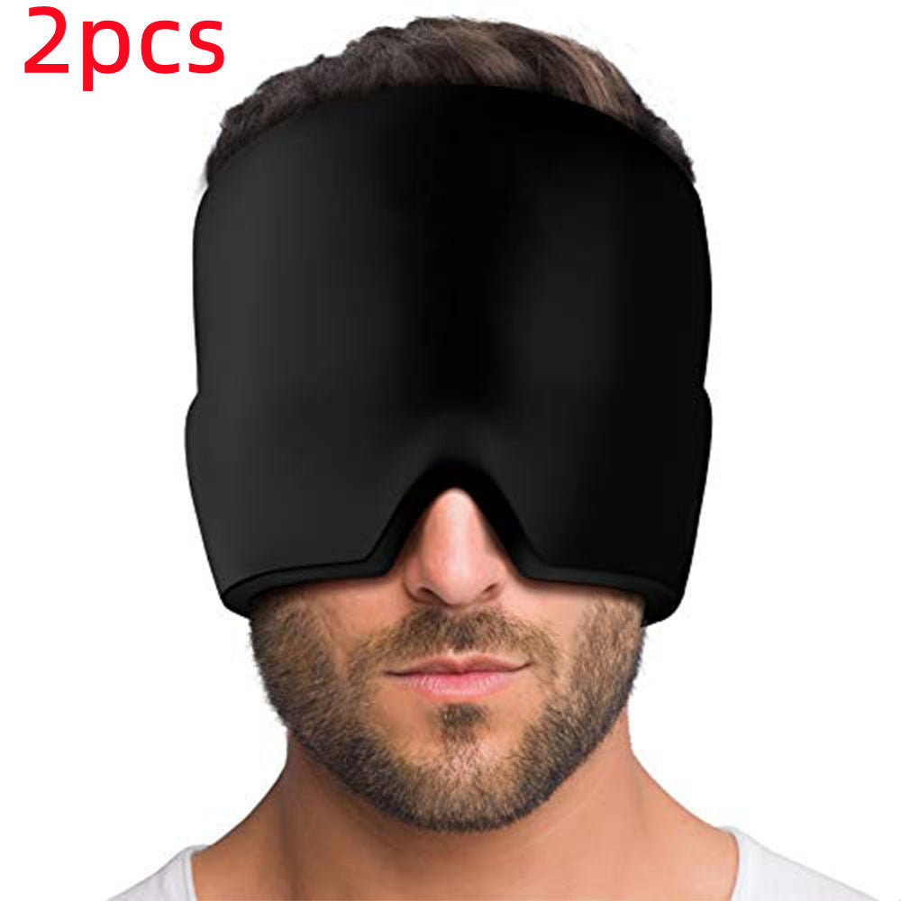 Gel compress for headache relief, cold therapy, migraine and eye mask