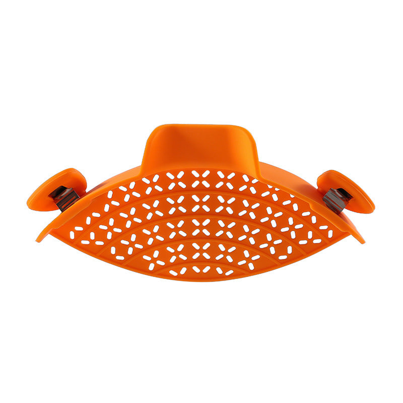 Silicone side drainer for pots