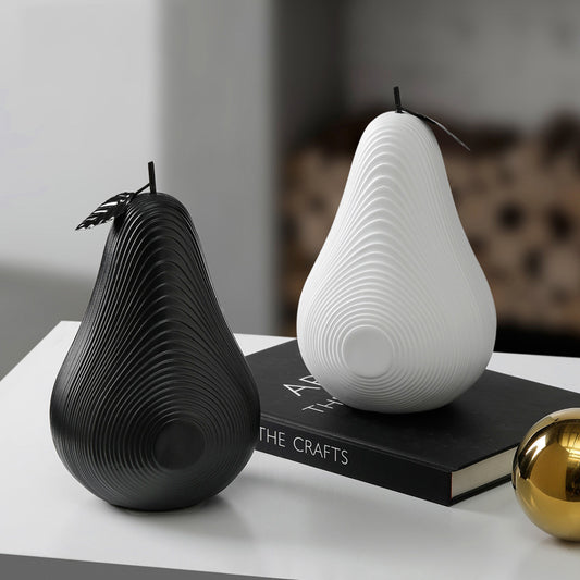 Decoración moderna de manzana o pera