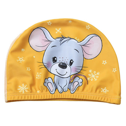 Children's swimming cap with cartoon prints