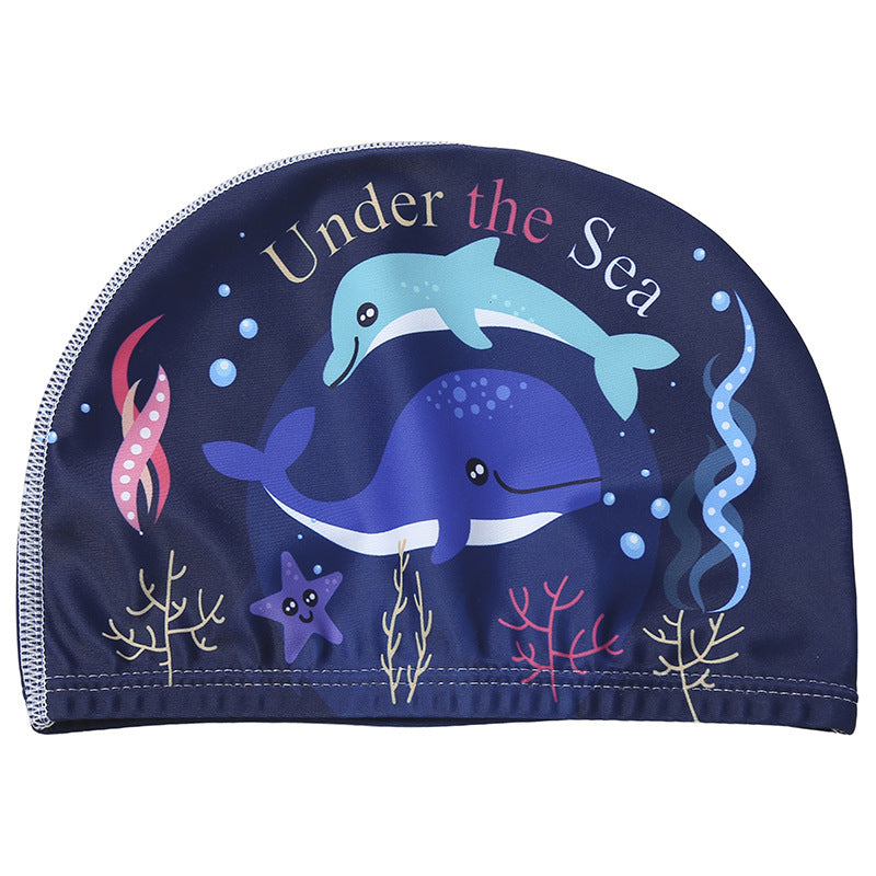 Children's swimming cap with cartoon prints