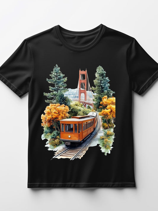 Camisa estampada de manga corta