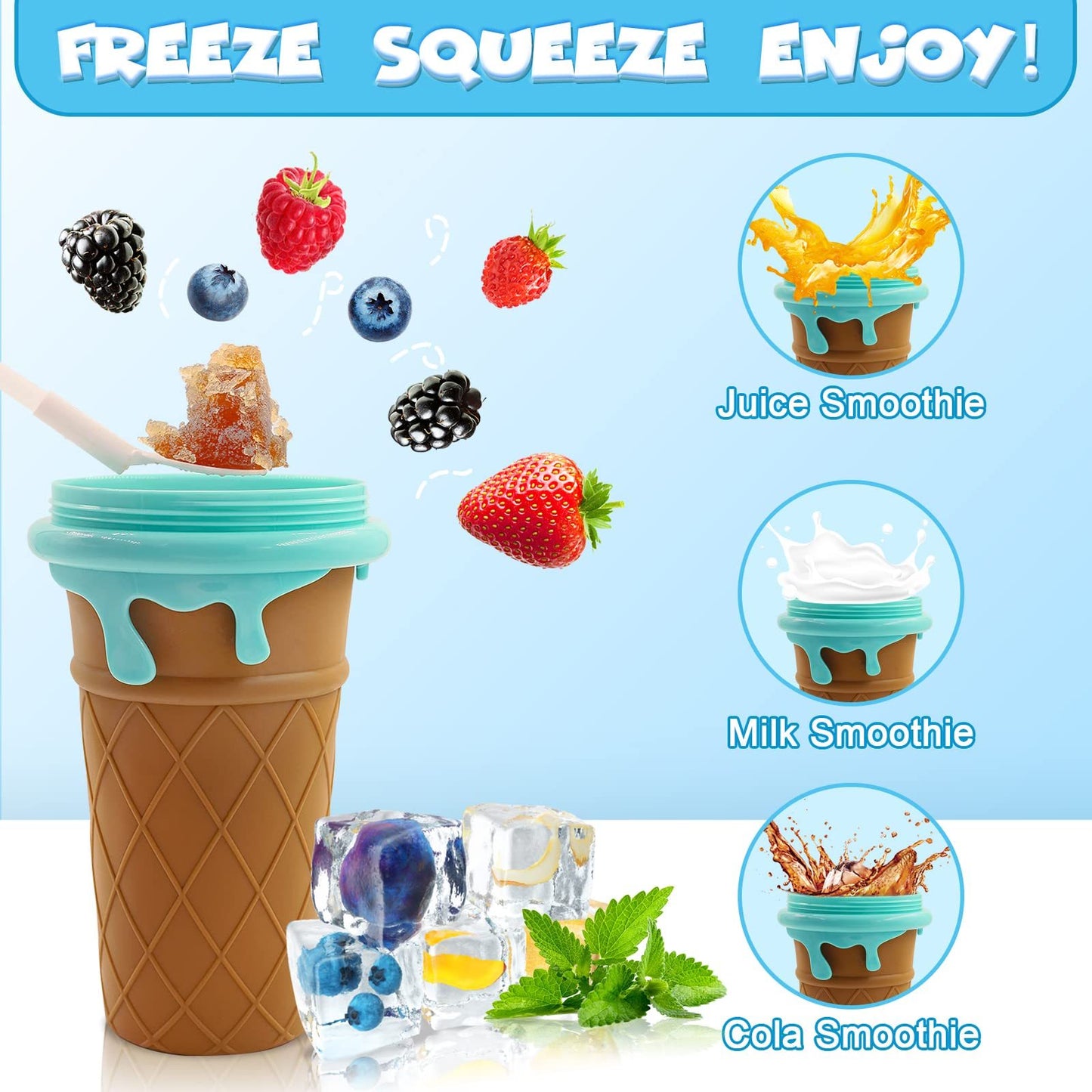 Vaso para granizados de gran capacidad de 500ml