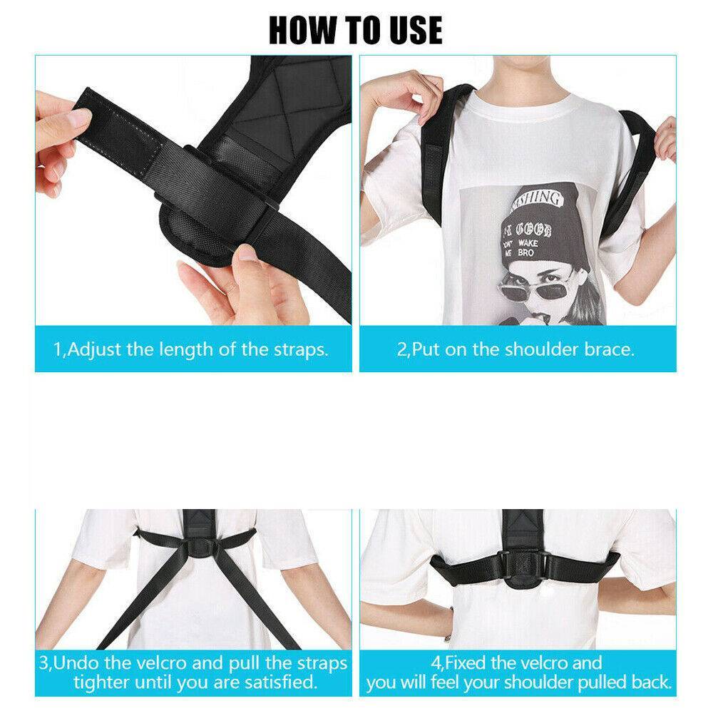 Posture Corrector for Clavicle, Straight Back, Straight Shoulders, Correction Strap
