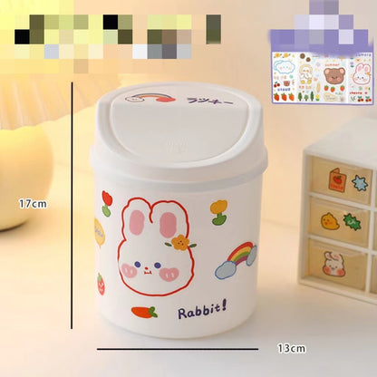 Mini bear desktop trash can